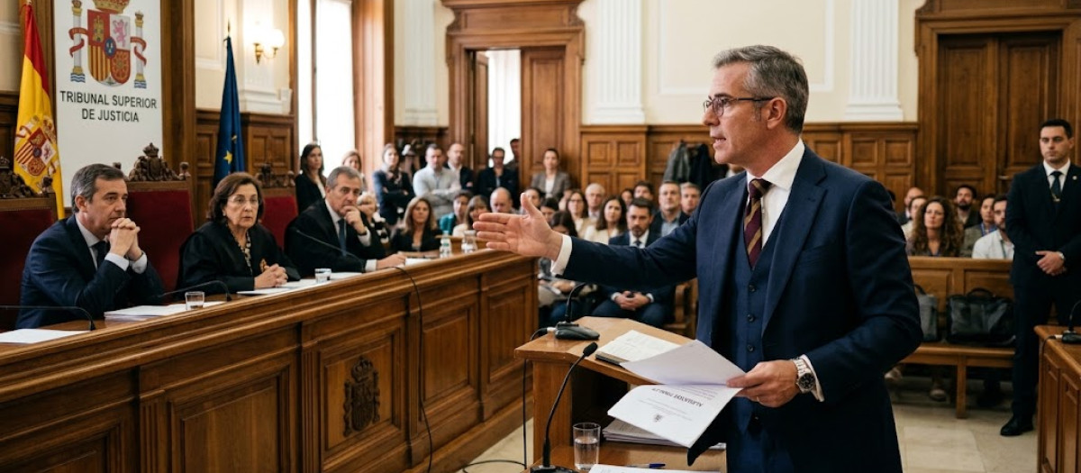 Abogado argumentando
