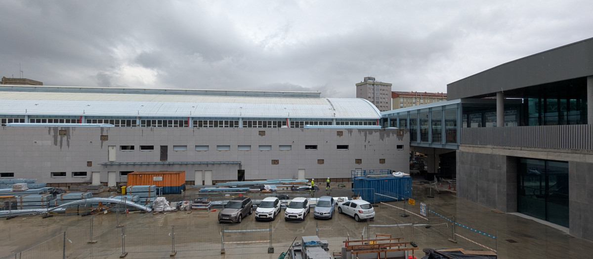 La fachada de la intermodal de La Coruña que ha generado la polémica