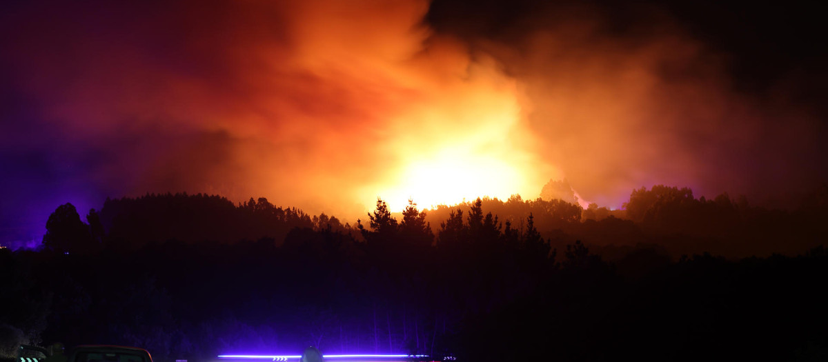 Incendio en Orense.