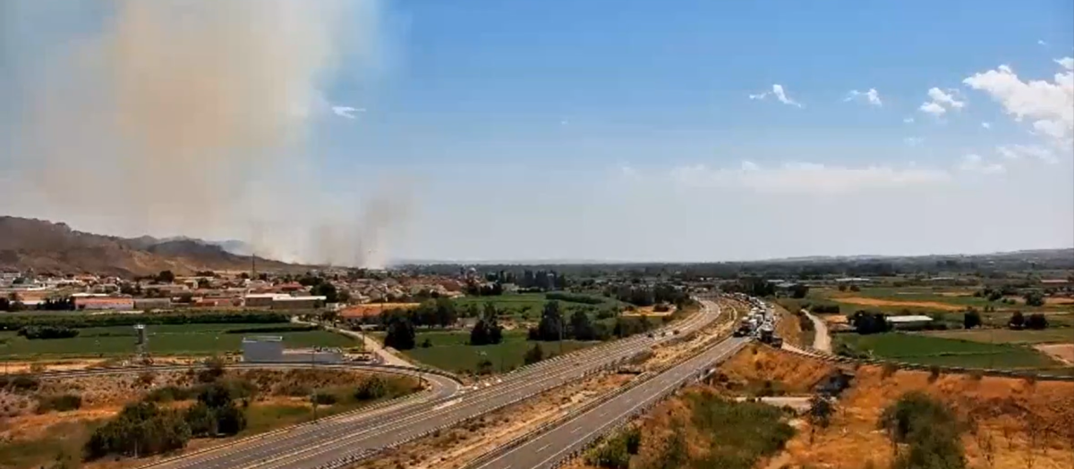 Incendio en Villafranca de Ebro