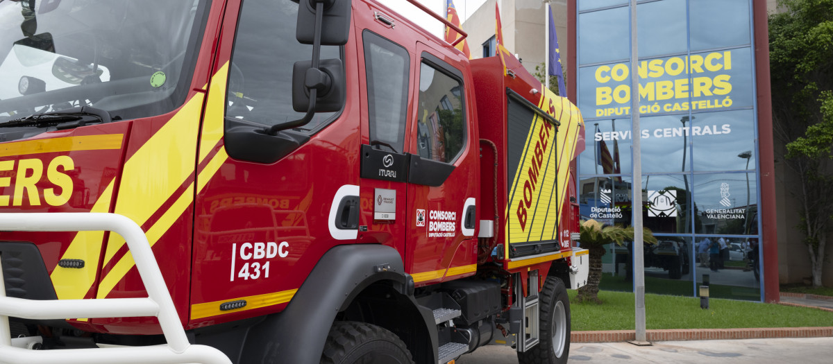 Imagen de archivo de un camión de bomberos del Consorcio Provincial de Castellón