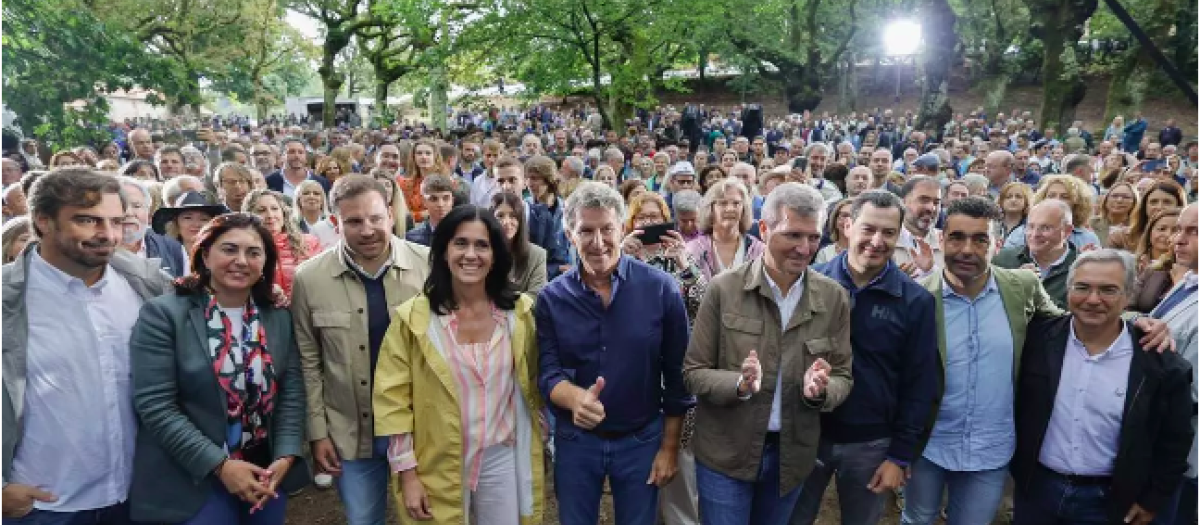 Acto del PP en Cerdedo Cotobade el año pasado