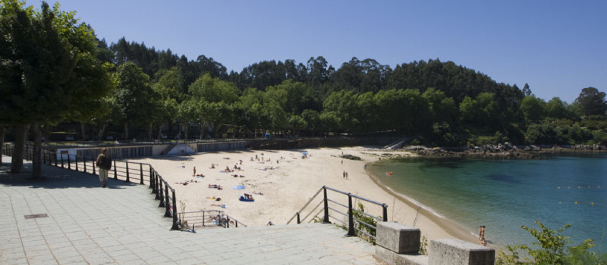 Playa de Portocelo, en Marín