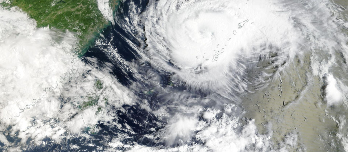 Imagen satelital distribuida por la aplicación Worldview de la NASA