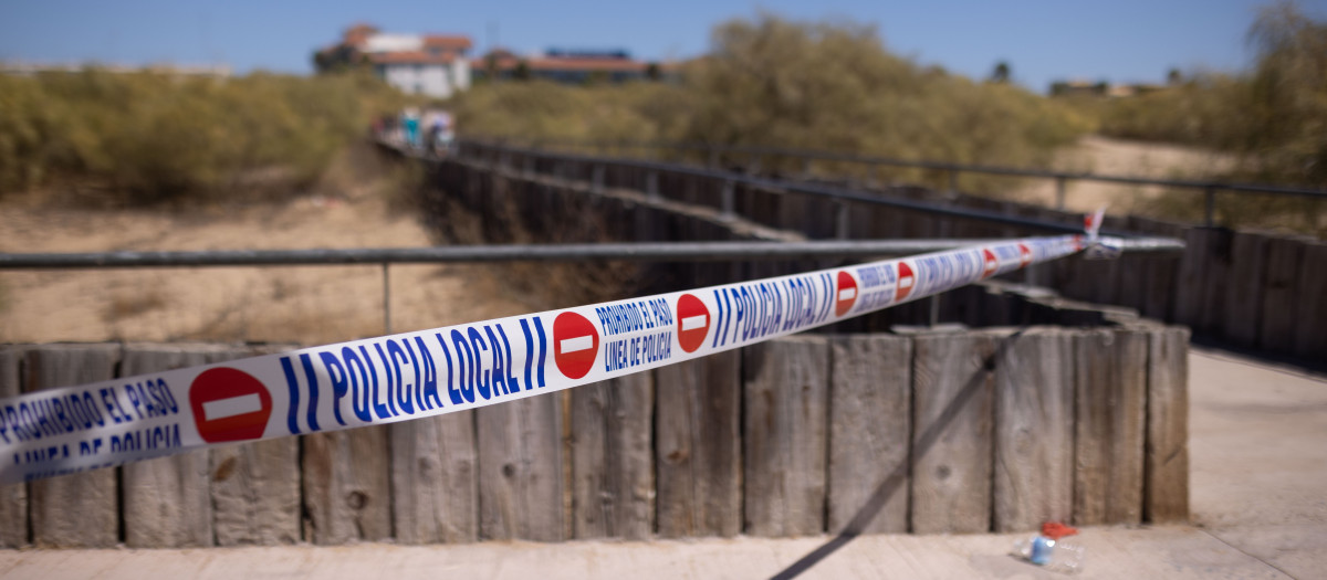 Zona de Isla Cristina donde ha aparecido muerta una mujer en un posible caso de violencia de género