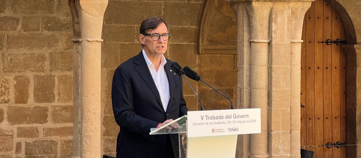 El presidente de la Generalitat, Salvador Illa, en la V Trobada del Govern en Os de Balaguer (Lérida)

EUROPA PRESS
28/8/2026