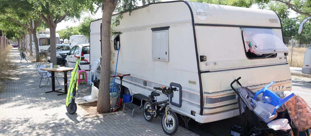 Imagen de archivo de una caravana en Palma