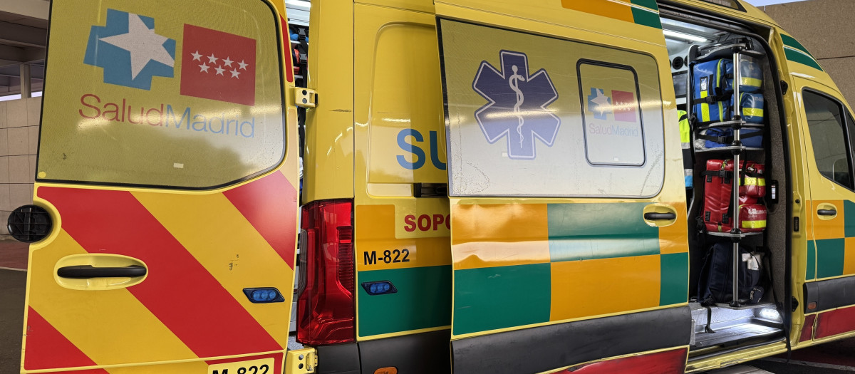 Ambulancia del Summa 112

REMITIDA / HANDOUT por EMERGENCIAS 112 COMUNIDAD DE MADRID
Fotografía remitida a medios de comunicación exclusivamente para ilustrar la noticia a la que hace referencia la imagen, y citando la procedencia de la imagen en la firma
29/8/2026