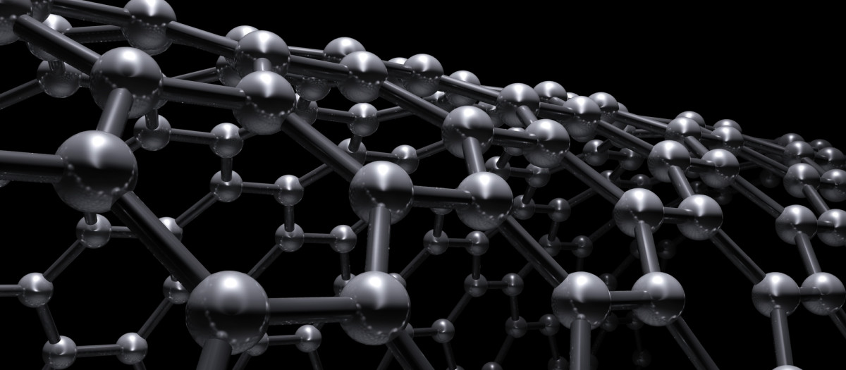 Fragmento de nanotubos de carbono