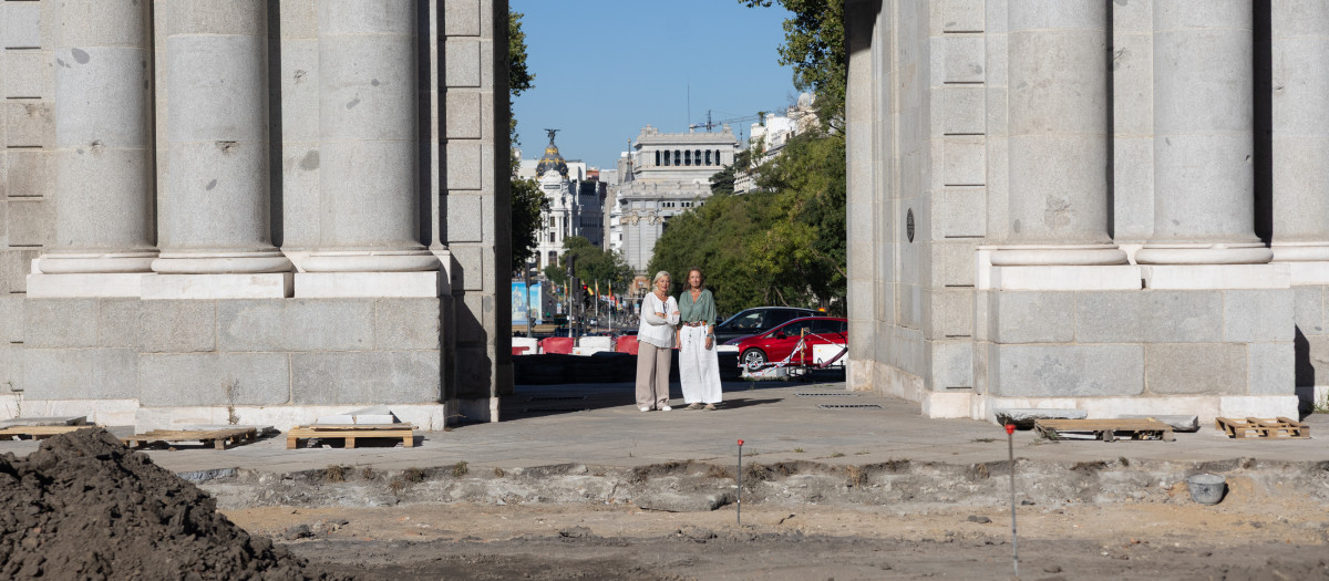 Obras en la Puerta de Alcalá