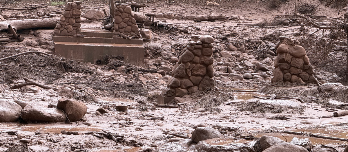 Imagen de los cauces tras las riadas en el Gran Cañon