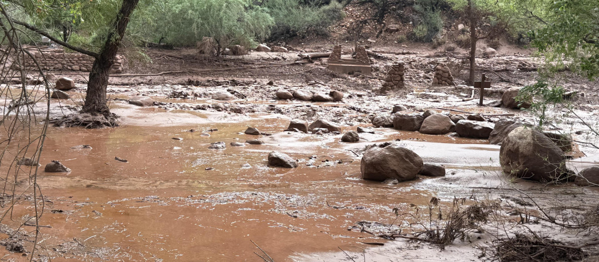 El Gran Cañón tras fuertes inundaciones