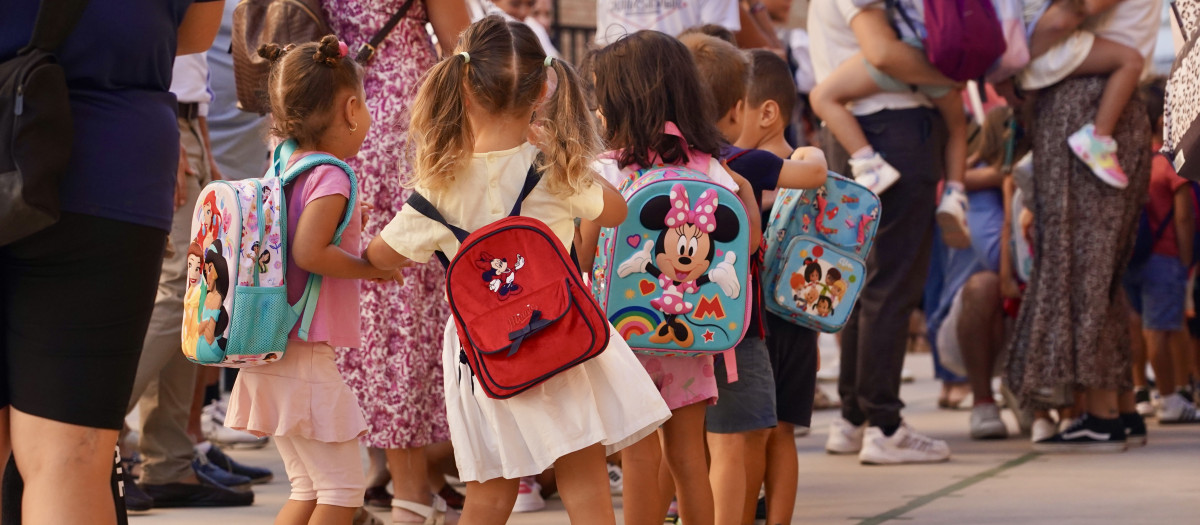 Escolares de Málaga, en el inicio del pasado curso acaémico