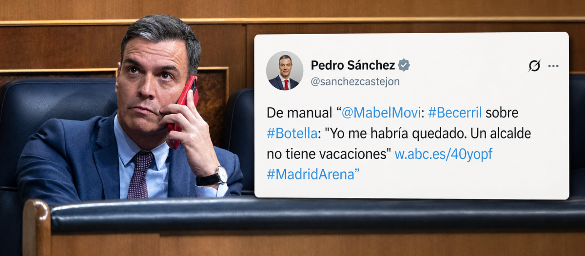 Pedro Sánchez y su mensaje publicado en X en el año 2012