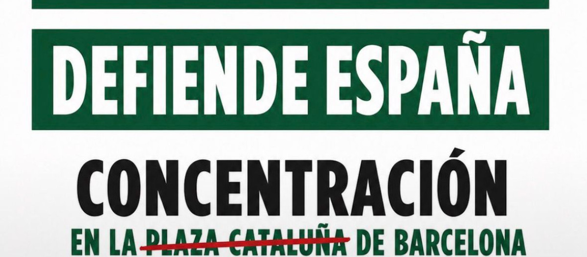 Cartel de convocatoria a la manifestación en defensa de Ceuta para este miércoles 2 de septiembre