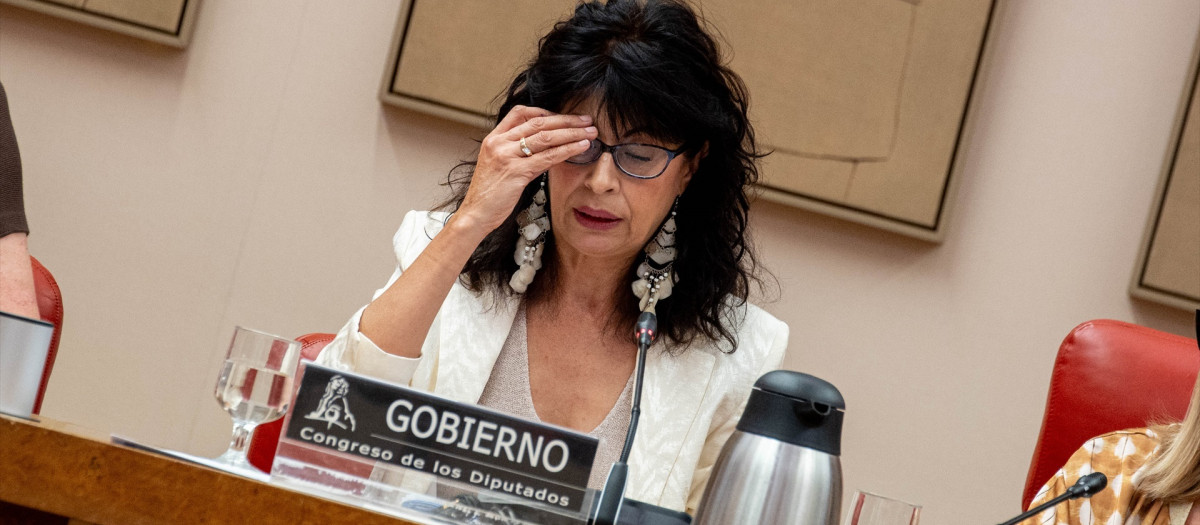 La ministra de Igualdad, Ana Redondo, comparece ante la Comisión de Igualdad del Congreso, a 31 de agosto de 2026, en Madrid