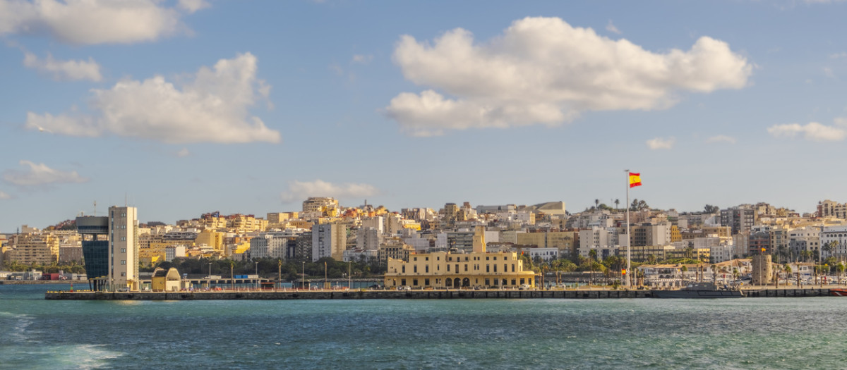 Vista de Ceuta y su arquitectura