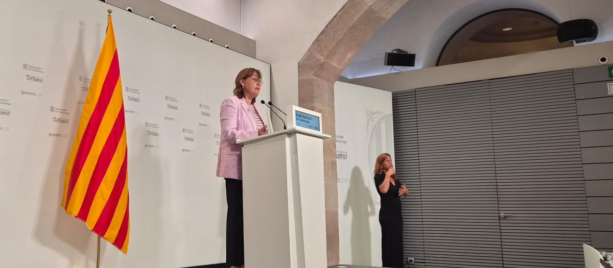 La portavoz del Govern, Sílvia Paneque, este martes