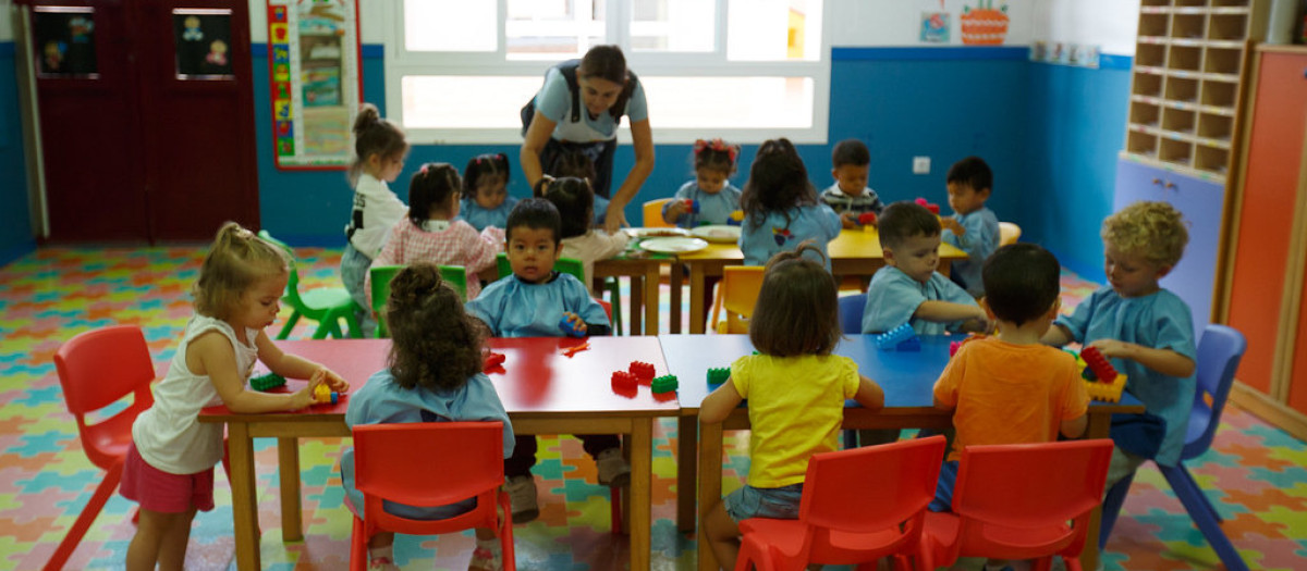 Niños en un aula