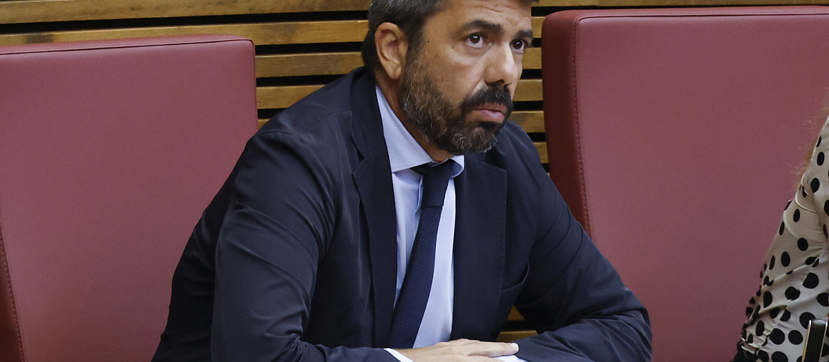 Imagen de Carlos Mazón tomada en las Cortes Valencianas