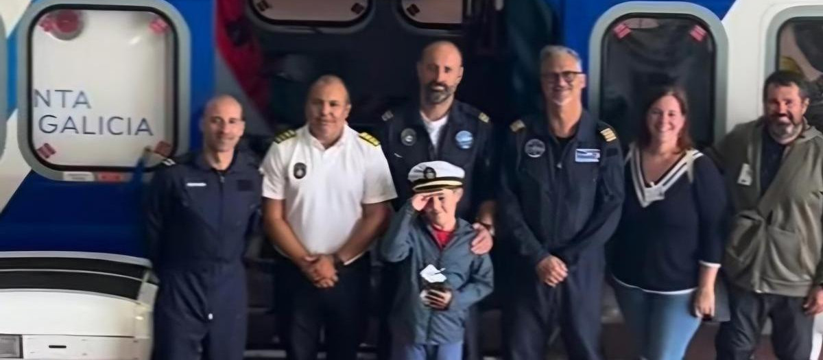 Urtzi, el niño de 8 años evacuado en Ons