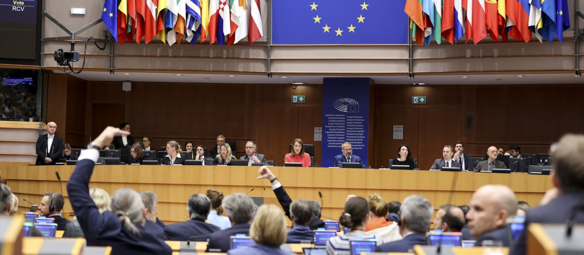 Imagen de archivo del Parlamento Europeo durante una sesión plenaria
