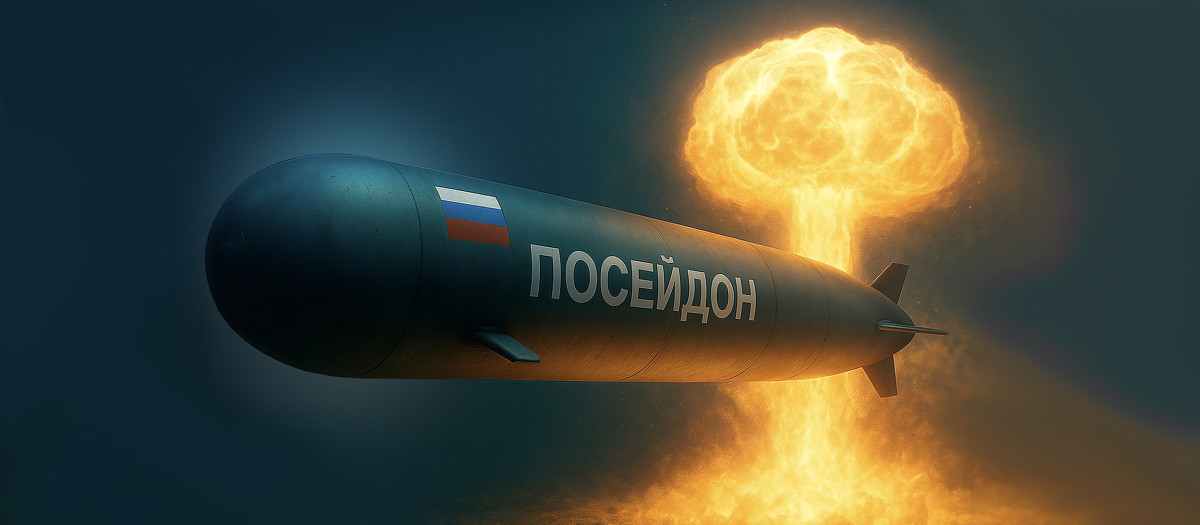 Ilustración del torpedo Poseidon con el que Rusia está armando su flota de submarinos