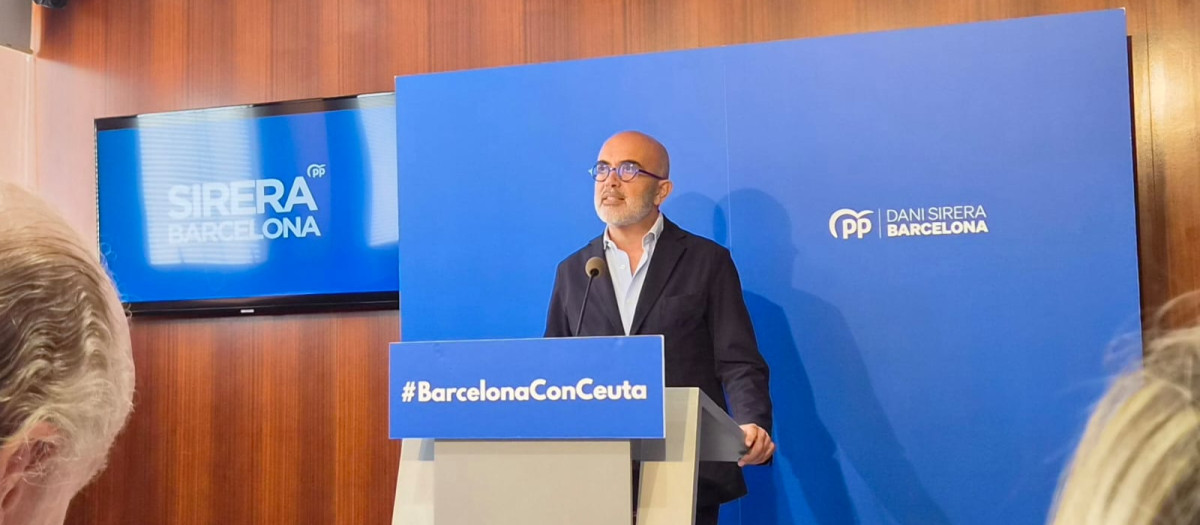 El líder del PP en el Ayuntamiento de Barcelona, Daniel Sirera