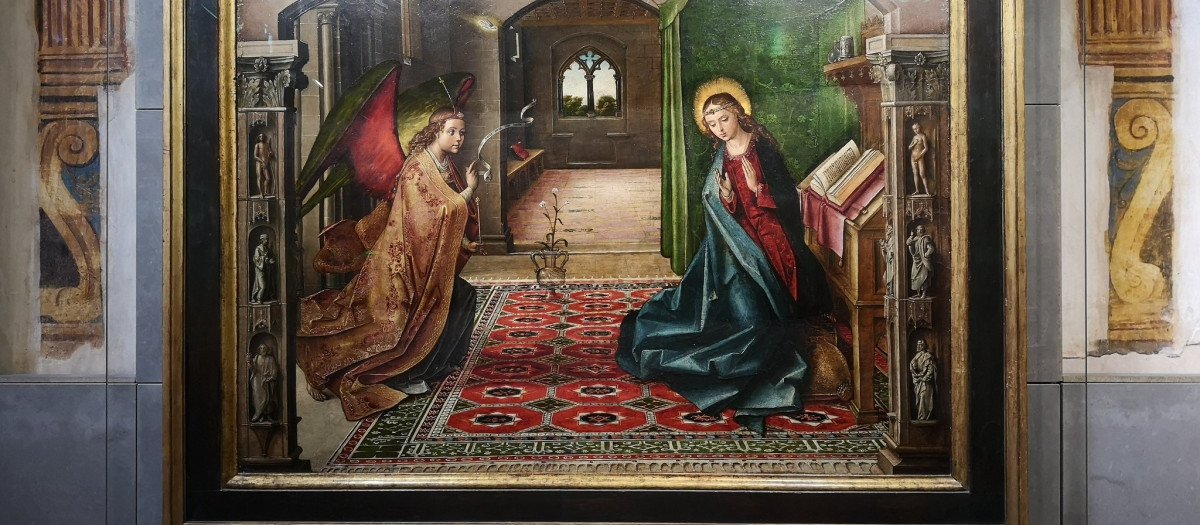 La Anunciación, Pedro de Berruguete. Cartuja de Miraflores, Burgos.