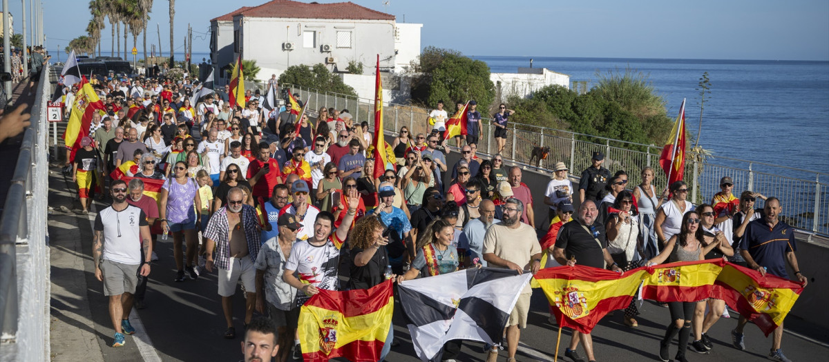 Manifestación celebrada en Ceuta el pasado 29 de agosto.
