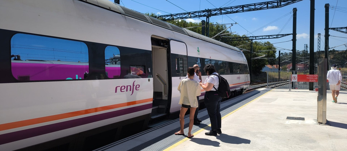 Tren detenido en A Coruña
