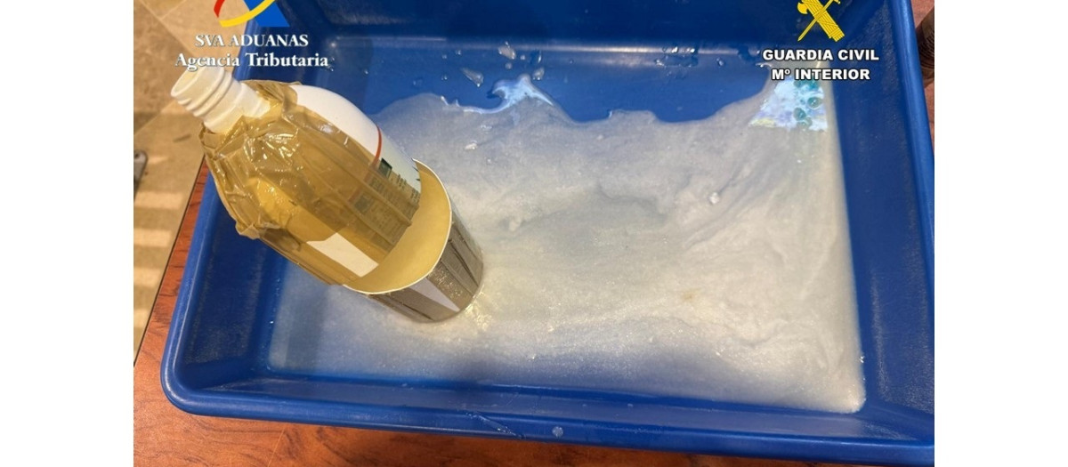 Imagen de la cocaína intervenida en Valencia