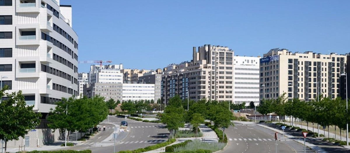 El barrio residencial de Valdebebas