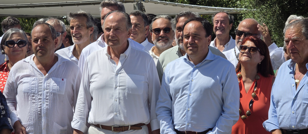 Imagen tomada este jueves del encuentro empresarial organizado por Cámara Valencia en la Albufera