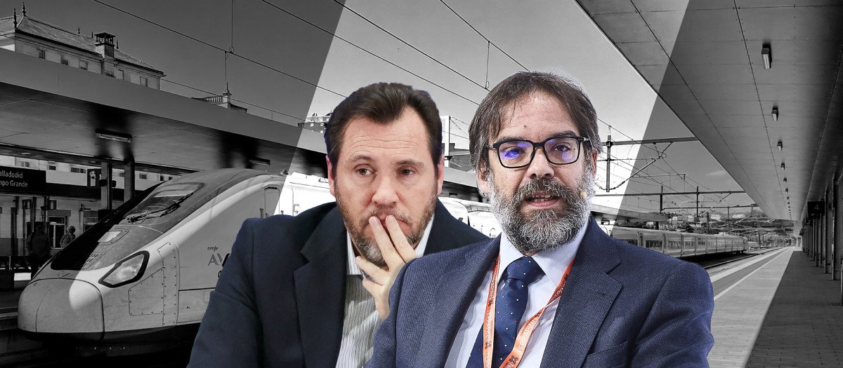 El ministro de Fomento, Óscar Puente, y el presidente de Renfe, Álvaro Fernández Heredia, no acaban de acertar.