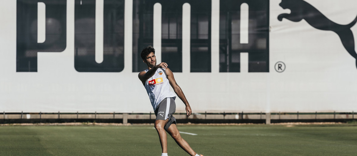 Imagen de archivo de un entrenamiento del Valencia CF