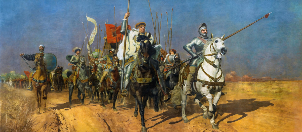 Los comuneros de Castilla salen de Valladolid al mando de don Juan de Padilla y el obispo de Zamora