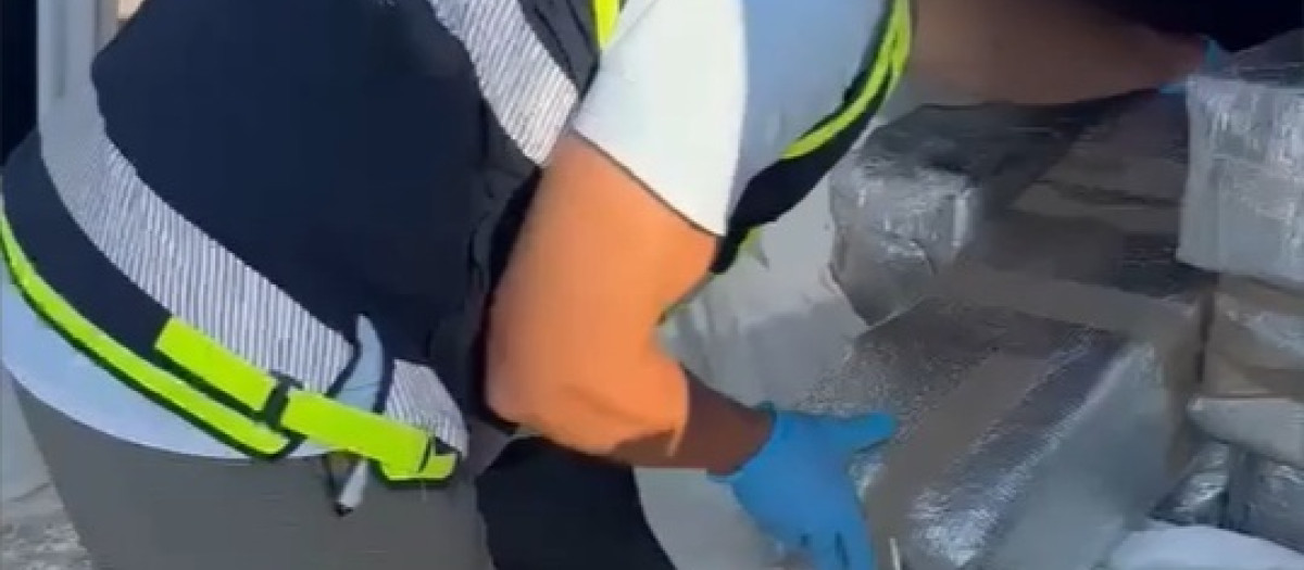 Imagen de la operación de la Policía Nacional