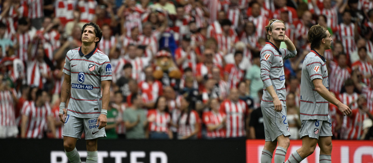 El Atlético de Madrid cayó derrotado por 2-0 en San Mamés