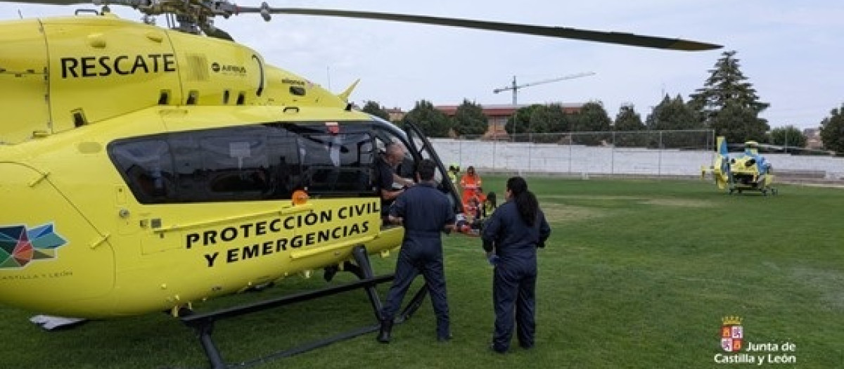 El ciclista fue evacuado tras sentirse indispuesto