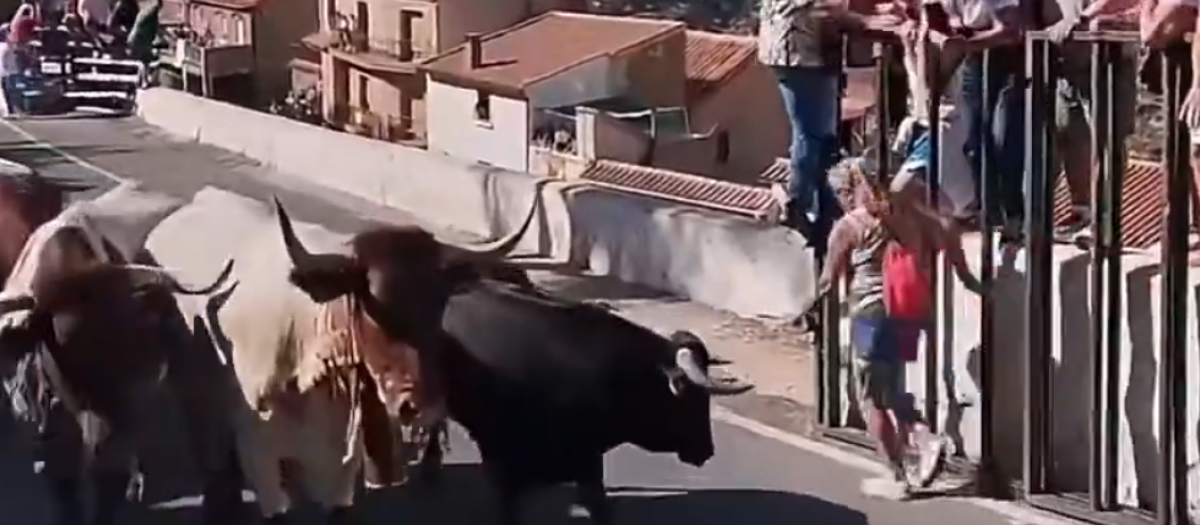 Instantes antes de la cogida mortal