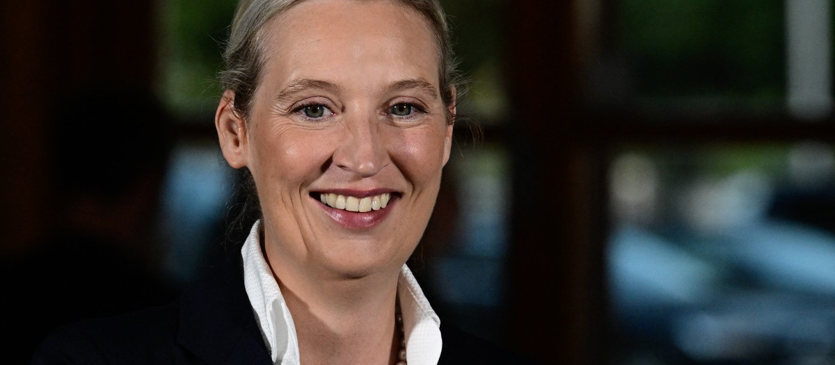The co-leader of the far-right Alternative for Germany (AfD) party Alice Weidel smiles after exit poll results were announced at the fair grounds during Saxony-Anhalt's state elections in Magdeburg, eastern Germany on September 6, 2026. Germany's far-right AfD won key regional elections September 6, 2026 by a landslide with at least 44 percent of the vote in the eastern state of Saxony-Anhalt, said exit polls by two public broadcasters. (Photo by John MACDOUGALL / AFP)