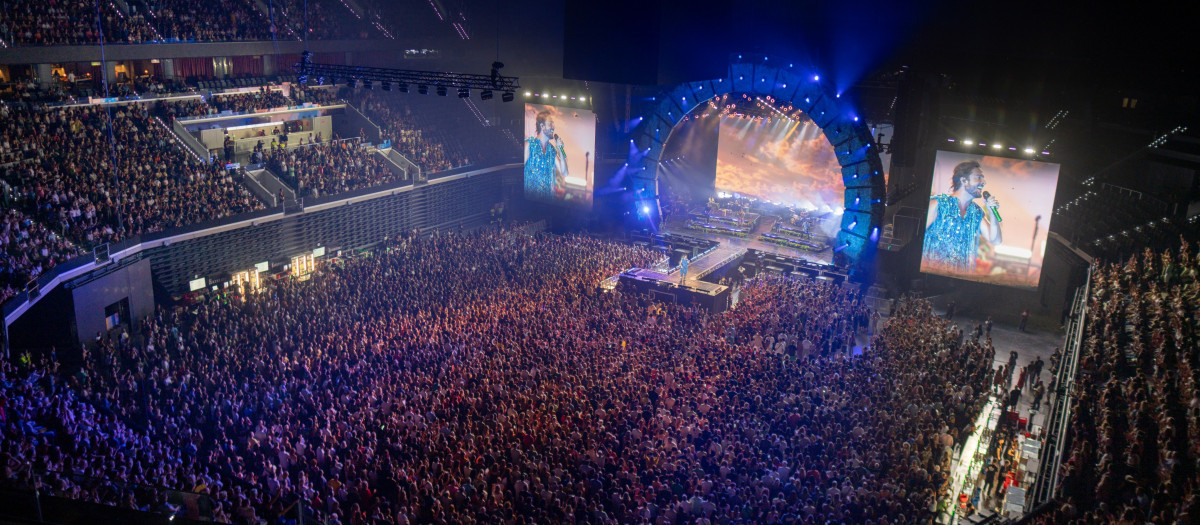 Imagen del concierto de Manuel Carrasco en el Roig Arena