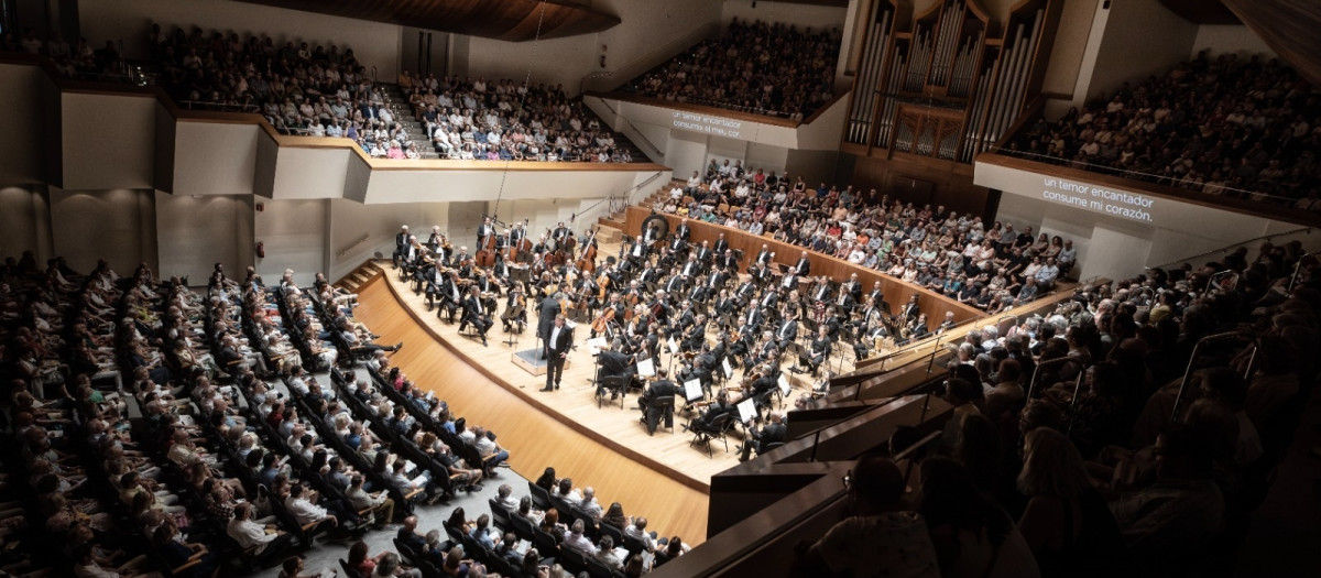 Imagen de un concierto en el Palau de la Música de Valencia