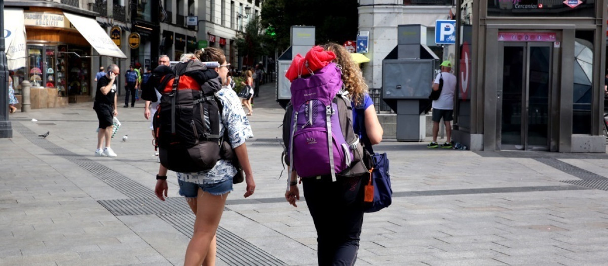Turistas en Madrid