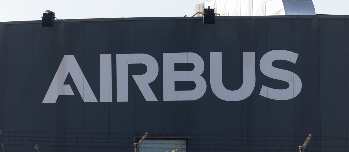 Trabajadores de Airbus en la sede de Getafe.