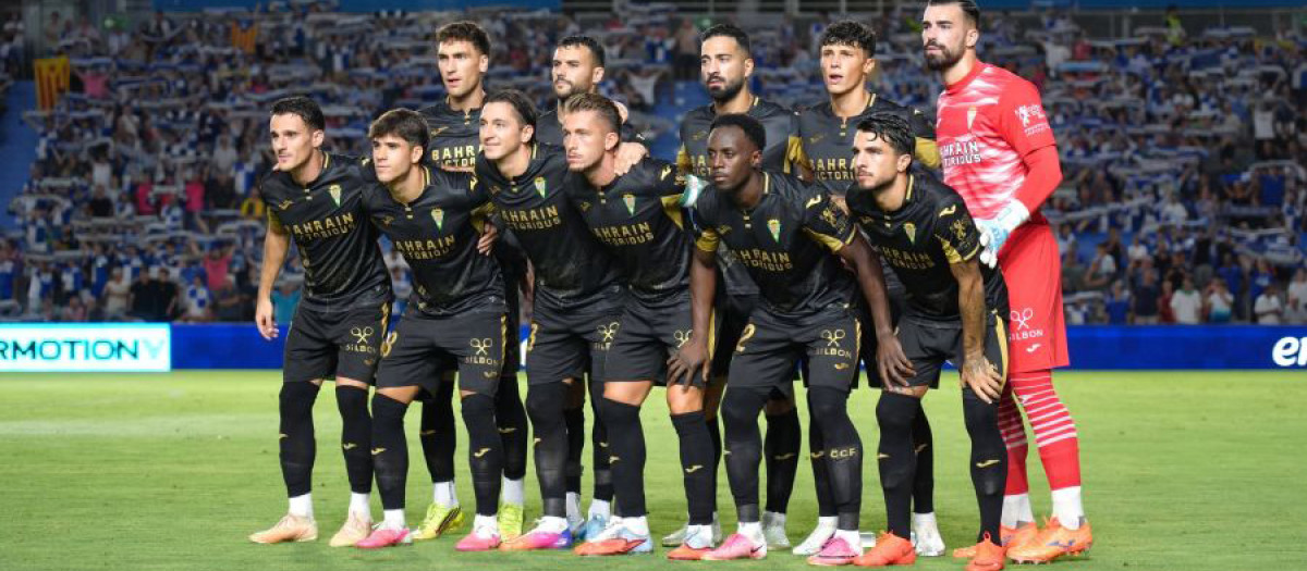 El once del Córdoba en Sabadell