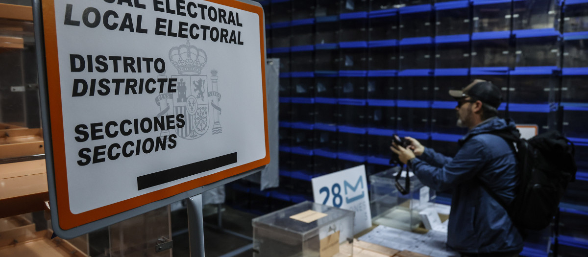 Imagen del almacén electoral de Valencia