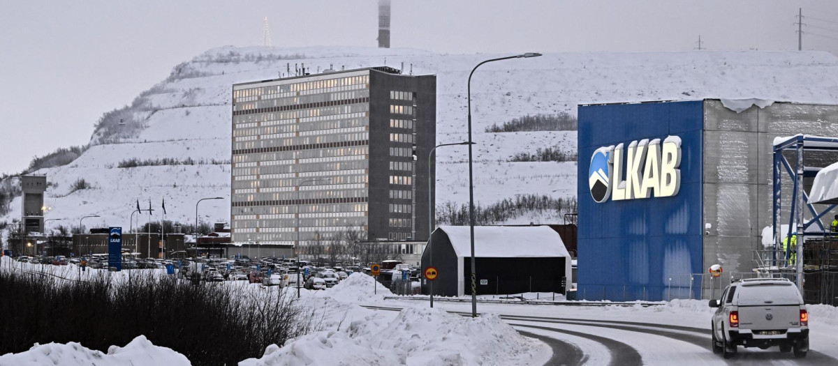 Mina de hierro de la empresa minera estatal sueca LKAB en Kiruna, Suecia