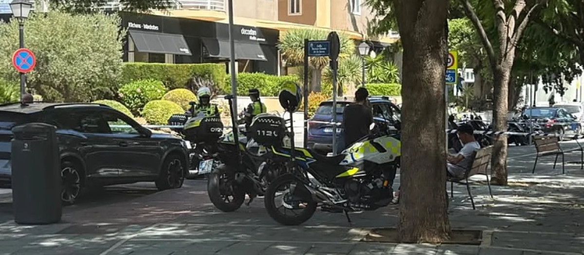 La policía acordona la zona tras el suceso
